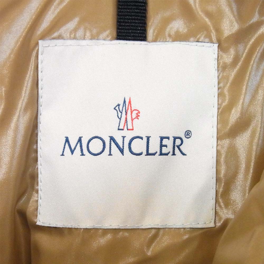 MONCLER モンクレール E20934591500 国内正規品 RIMAC リマック ベロア キルティング ダウン ジャケット ベージュ系【新古品】【未使用】【中古】