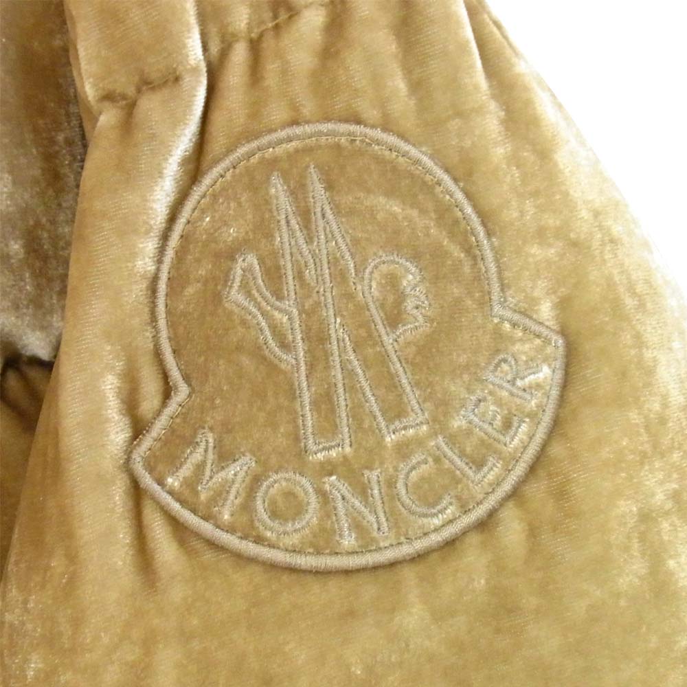 MONCLER モンクレール E20934591500 国内正規品 RIMAC リマック ベロア キルティング ダウン ジャケット ベージュ系【新古品】【未使用】【中古】
