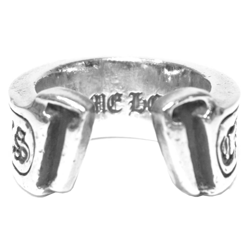 CHROME HEARTS クロムハーツ（原本無） SCROLL LABEL RING LG スクロール ラベル ラージ リング シルバー系【中古】