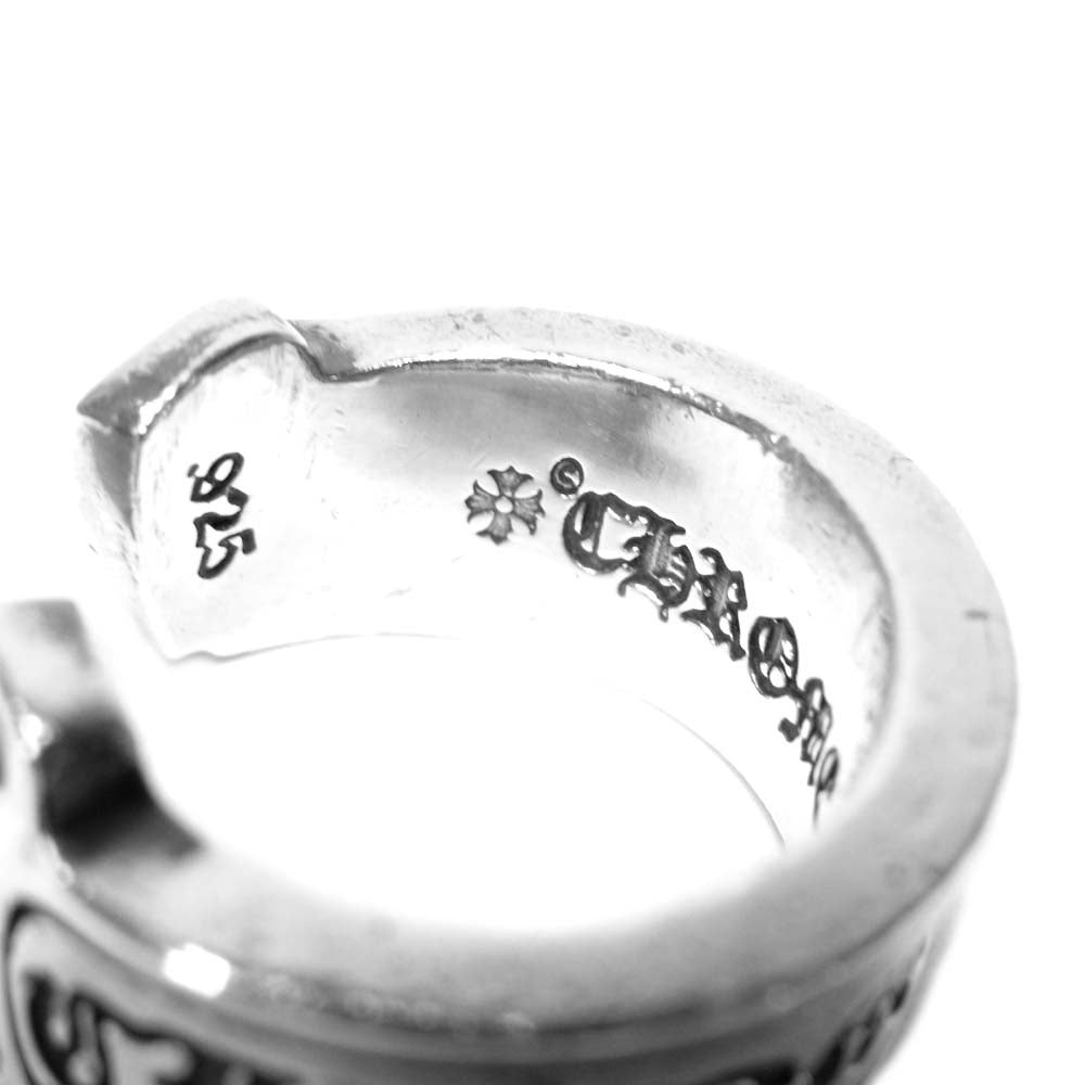 CHROME HEARTS クロムハーツ（原本無） SCROLL LABEL RING LG スクロール ラベル ラージ リング シルバー系【中古】