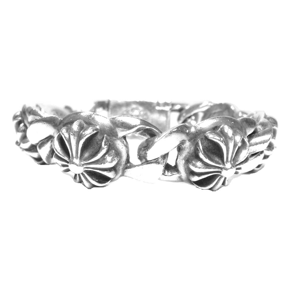 CHROME HEARTS クロムハーツ（原本無） CROSS LINK クロスリンク ブレスレット シルバー系【中古】
