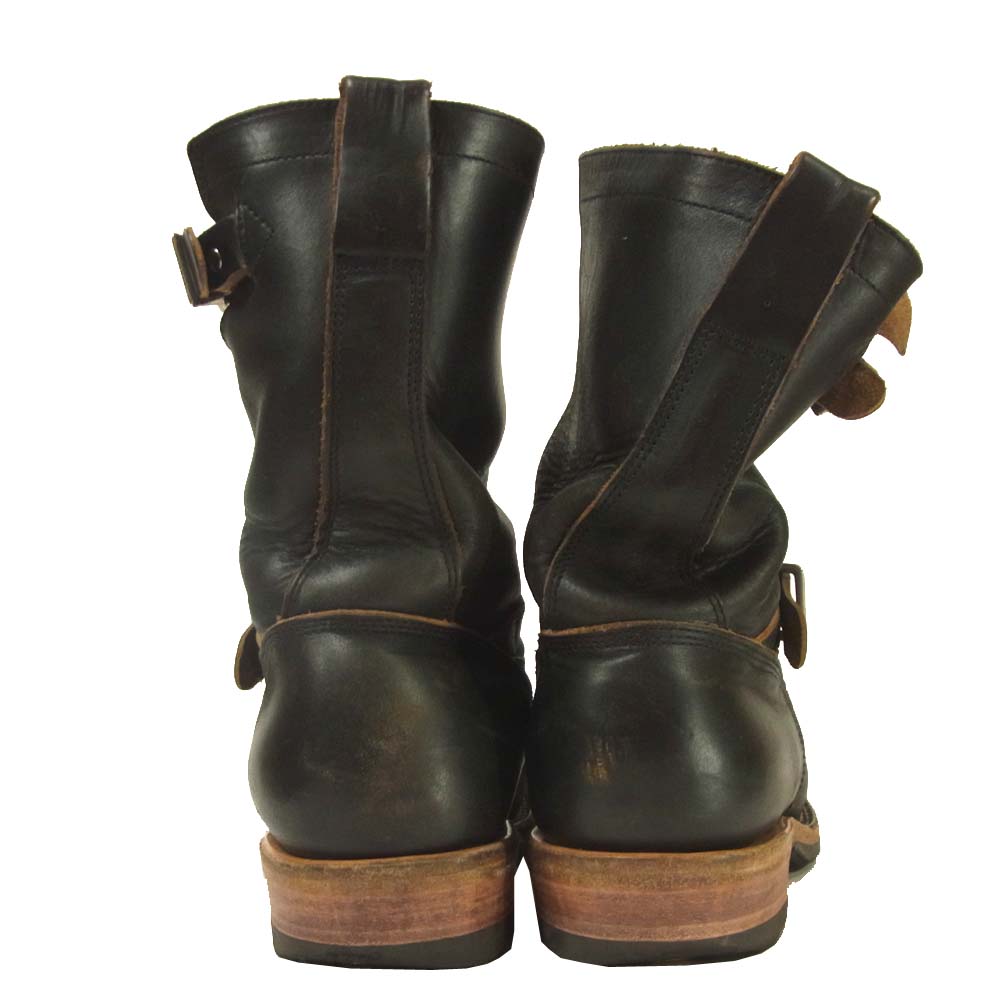 VIBERG ヴァイバーグ 茶芯 ENGINEER BOOT CHROME EXCEL クロムエクセル エンジニアブーツ ブラック系 7.5【中古】