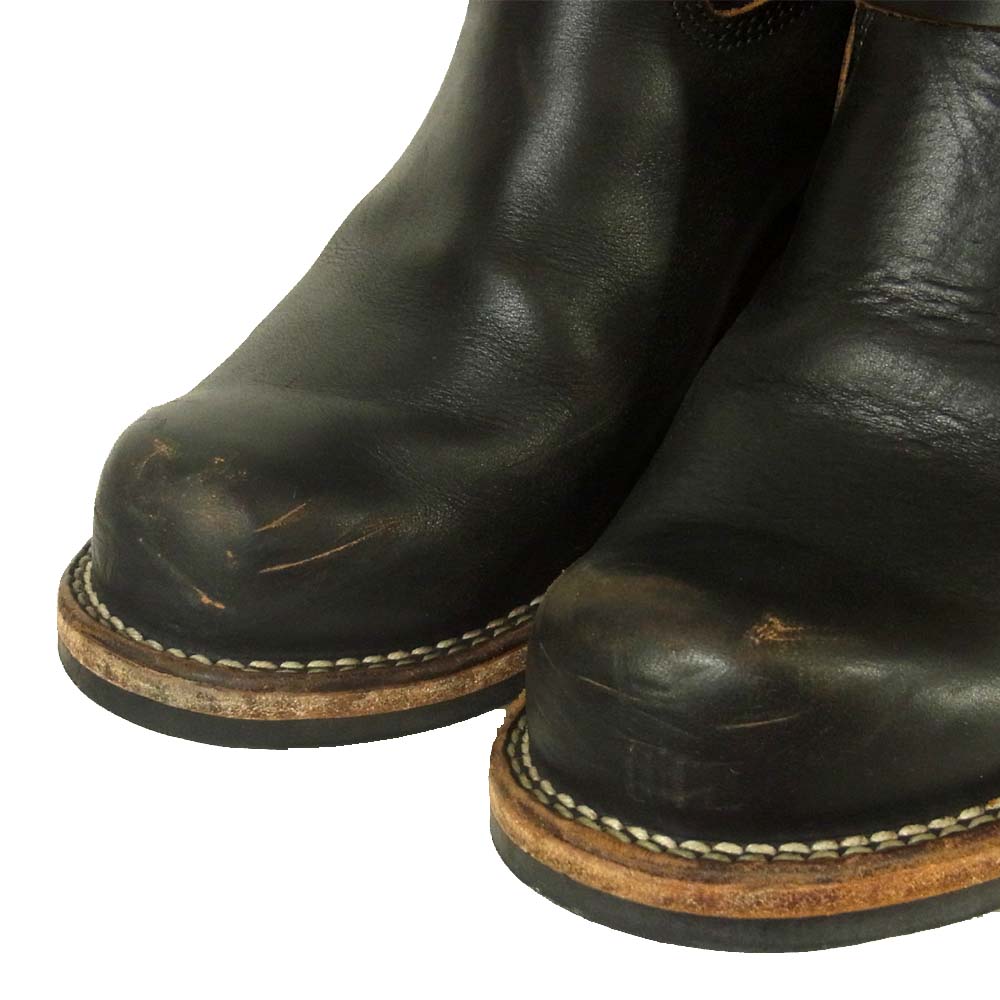 VIBERG ヴァイバーグ 茶芯 ENGINEER BOOT CHROME EXCEL クロムエクセル エンジニアブーツ ブラック系 7.5【中古】