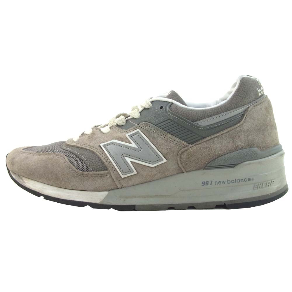 NEW BALANCE ニューバランス Ｍ997 GY USA製 スニーカー シューズ グレー系 27cm【中古】