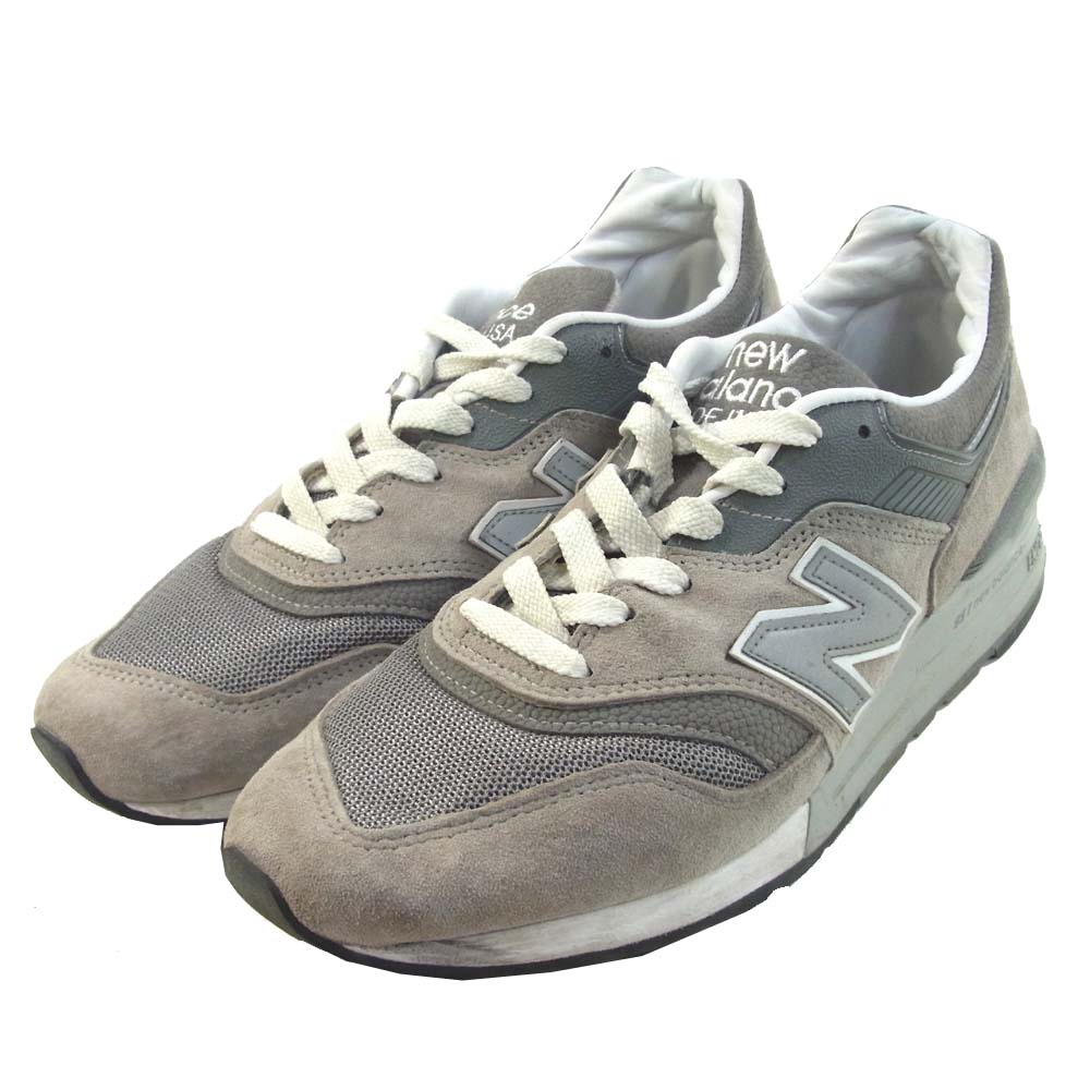 NEW BALANCE ニューバランス Ｍ997 GY USA製 スニーカー シューズ グレー系 27cm【中古】