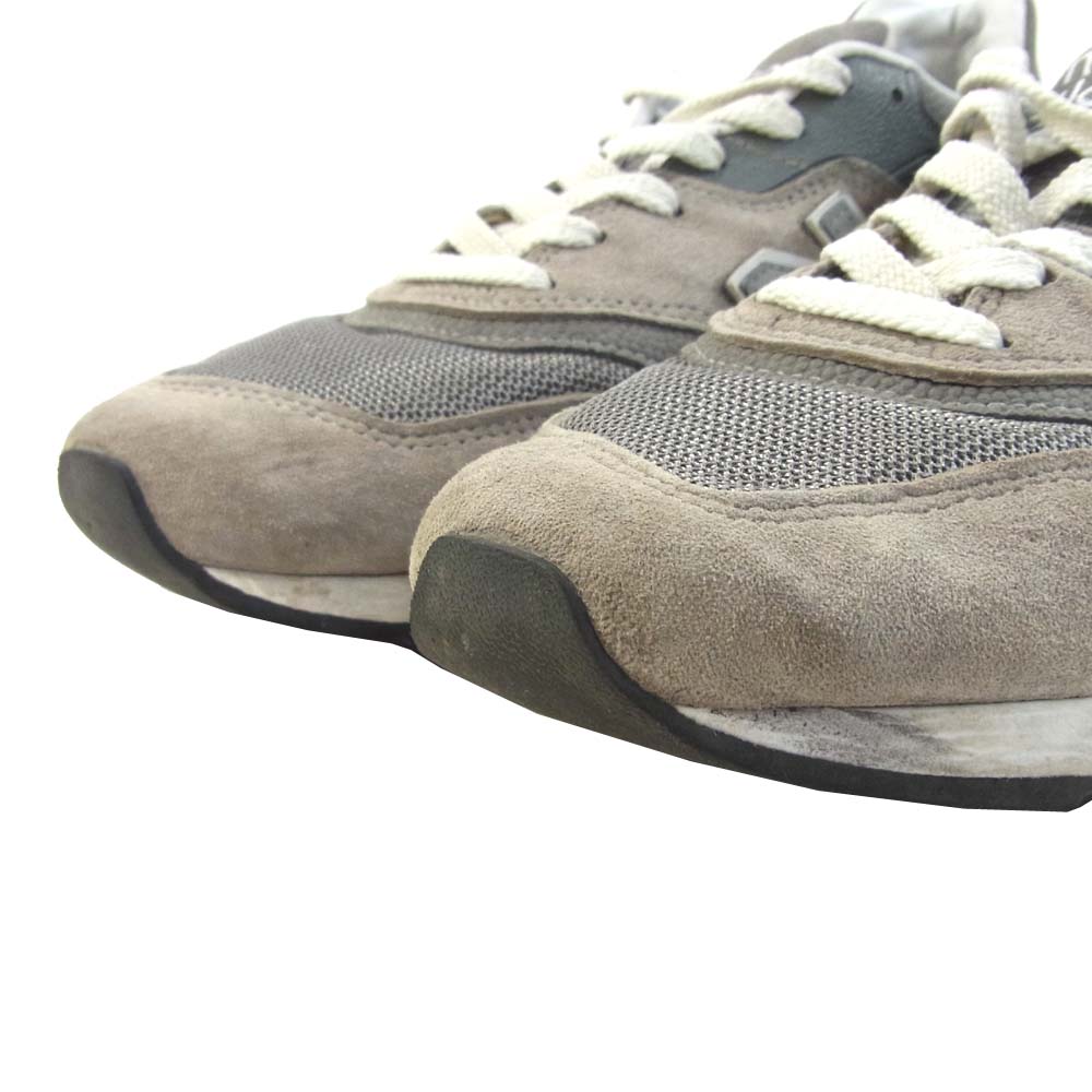 NEW BALANCE ニューバランス Ｍ997 GY USA製 スニーカー シューズ グレー系 27cm【中古】