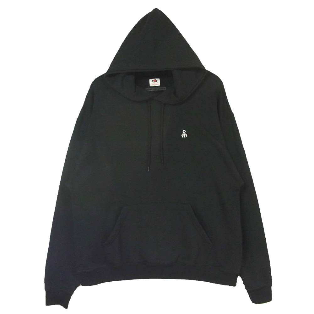 SOPHNET. ソフネット SOPH-189146 FRUIT OF THE LOOM フルーツ AUTHENTIC PULL OVER HOODY プルオーバー パーカー ブラック系 L【中古】