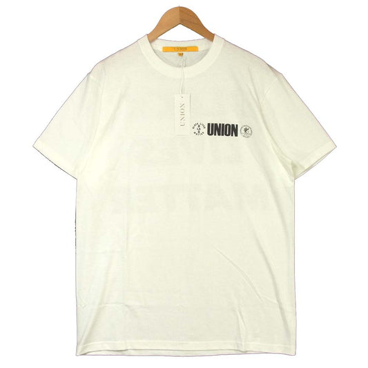 ユニオントウキョウ 20M1100070700202 BLACK LIVES MATTER T-SHIRT メッセージ プリント Tシャツ ホワイト系 L【新古品】【未使用】【中古】