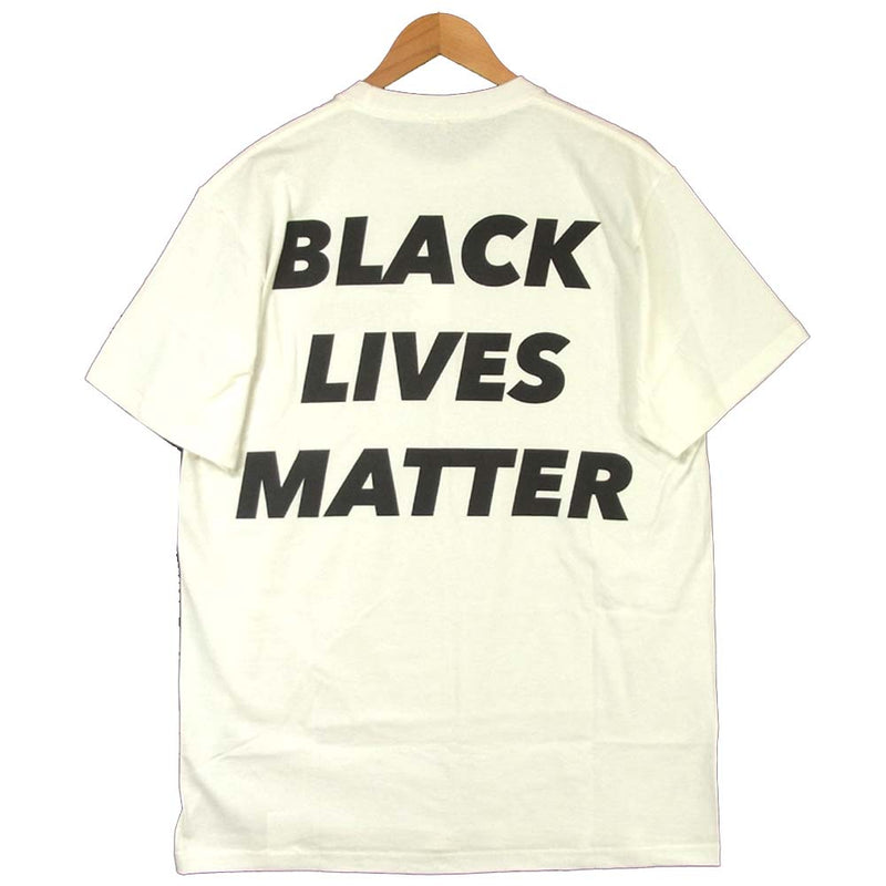 ユニオントウキョウ 20M1100070700202 BLACK LIVES MATTER T-SHIRT メッセージ プリント Tシャツ ホワイト系 L【新古品】【未使用】【中古】
