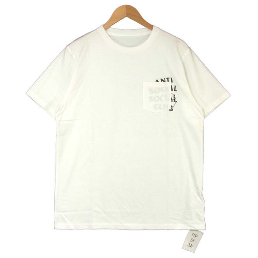 FRAGMENT DESIGN フラグメントデザイン PRM-59100-C アンチソーシャル ANTI SOCIAL SOCIAL CLUB JUN限定 コラージュロゴ Tシャツ ホワイト系 L【新古品】【未使用】【中古】