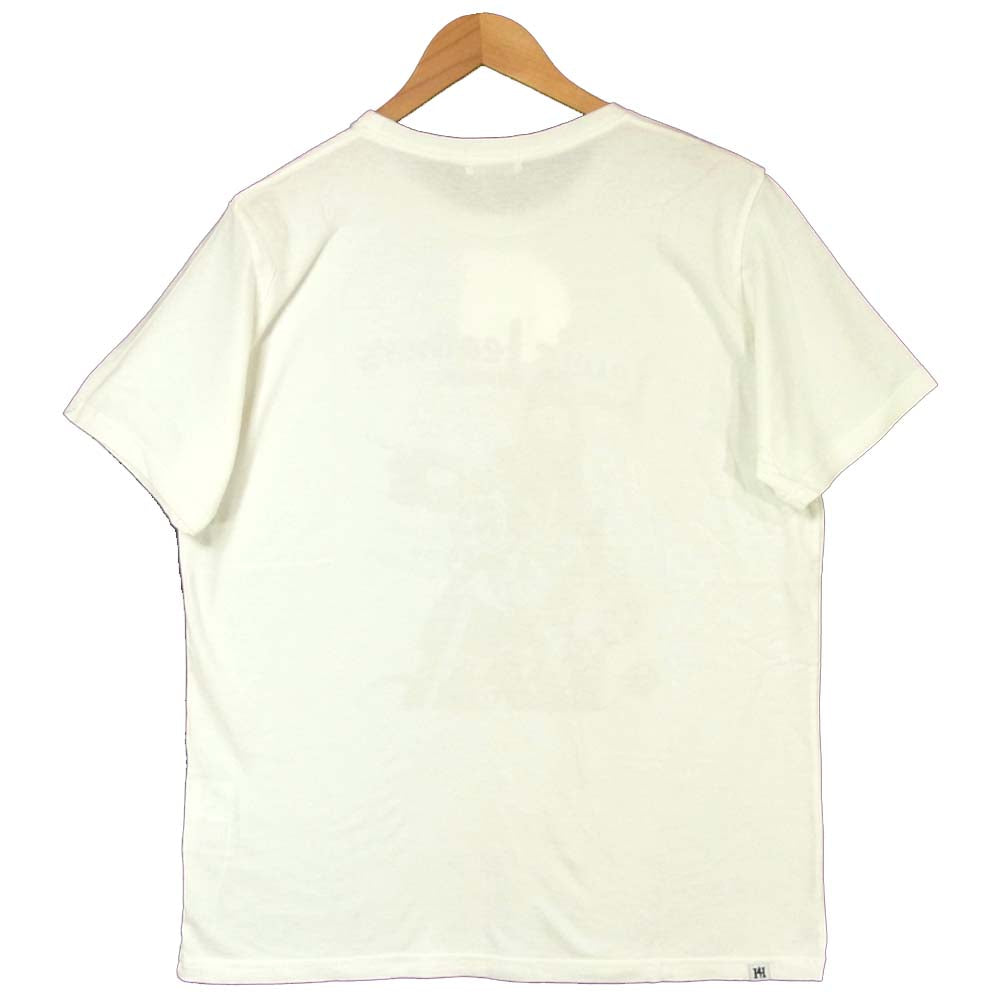 HYSTERIC GLAMOUR ヒステリックグラマー 02173CT24400 ルイスレザー Lewis Leathers ガール プリント 半袖 Tシャツ オフホワイト系 L【新古品】【未使用】【中古】