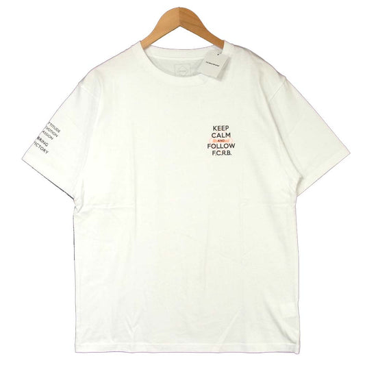 F.C.R.B. エフシーアールビー FCRB-192063 19AW BIG LOGO SUPPORTER TEE ビッグロゴ サポーター 半袖 Tシャツ ホワイト系 L【新古品】【未使用】【中古】