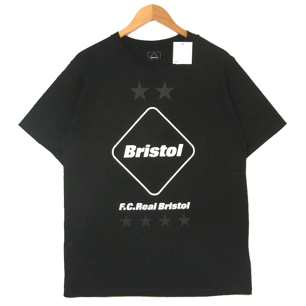 F.C.R.B. エフシーアールビー FCRB-192065 19AW EMBLEM TEE エンブレム 半袖 Tシャツ ブラック系 L【新古品】【未使用】【中古】