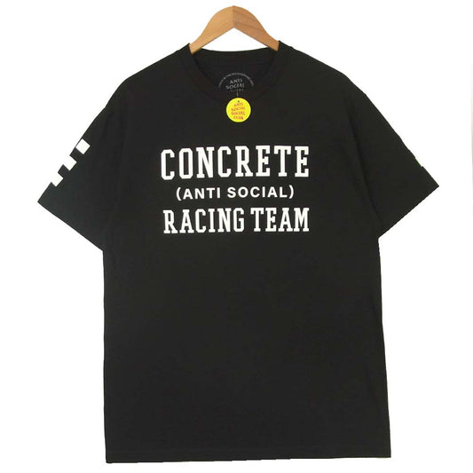 FRAGMENT DESIGN フラグメントデザイン アンチソーシャル ANTI SOCIAL SOCIAL CLUB コンクリートジャングル Concrete Jungle LOGO TEE T-SHIRTS ロゴ 半袖 Tシャツ ブラック系 L【美品】【中古】