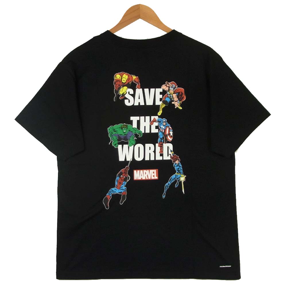 F.C.R.B. エフシーアールビー FCRB-200122 MARVEL SUPER HEROES TEE マーベル スーパーヒーロー Tシャツ ブラック系 L【新古品】【未使用】【中古】