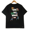 F.C.R.B. エフシーアールビー FCRB-200122 MARVEL SUPER HEROES TEE マーベル スーパーヒーロー Tシャツ ブラック系 L【新古品】【未使用】【中古】