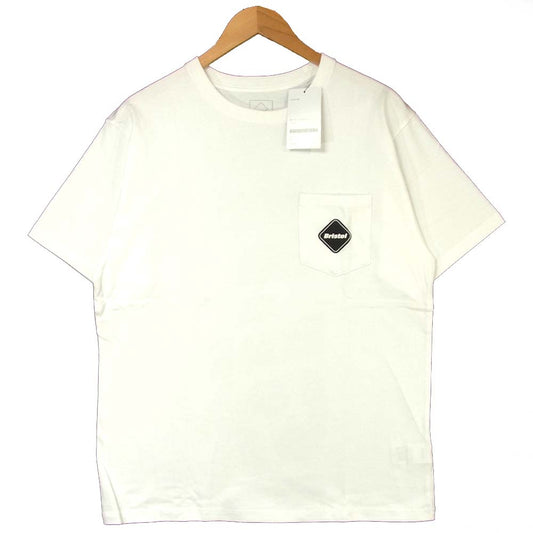 F.C.R.B. エフシーアールビー 20AW FCRB-202076 BIG LOGO POCKET TEE ビッグロゴ ポケット 半袖 Tシャツ ホワイト系 L【新古品】【未使用】【中古】