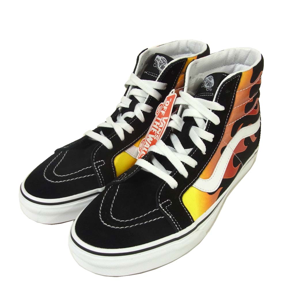 VANS バンズ VN0A2XBPHN 未使用品 Sk8-Hi Reissue Flame スケートハイ リイシュー フレイム ハイカットスニーカー ブラック系 27.5cm【新古品】【未使用】【中古】