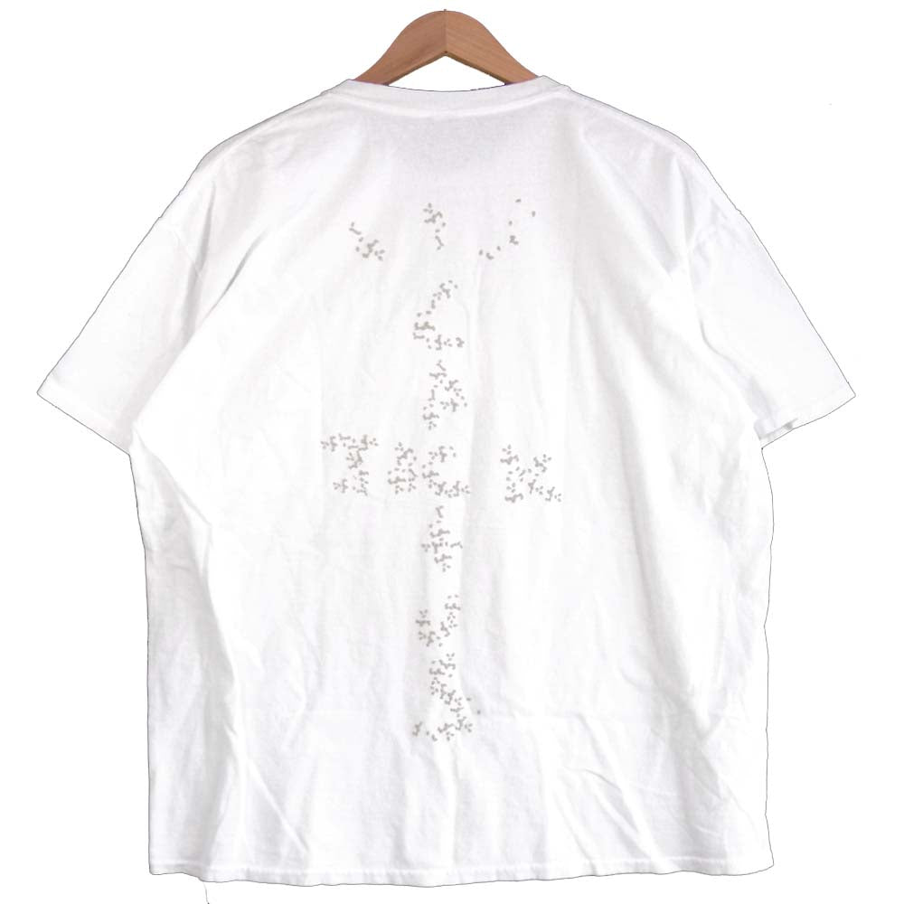 トラビススコット Travis Scott  CJMD-SS03 マクドナルド MCDONALDS SESAME T-SHIRT ロゴ プリント Tシャツ ホワイト系 L【新古品】【未使用】【中古】