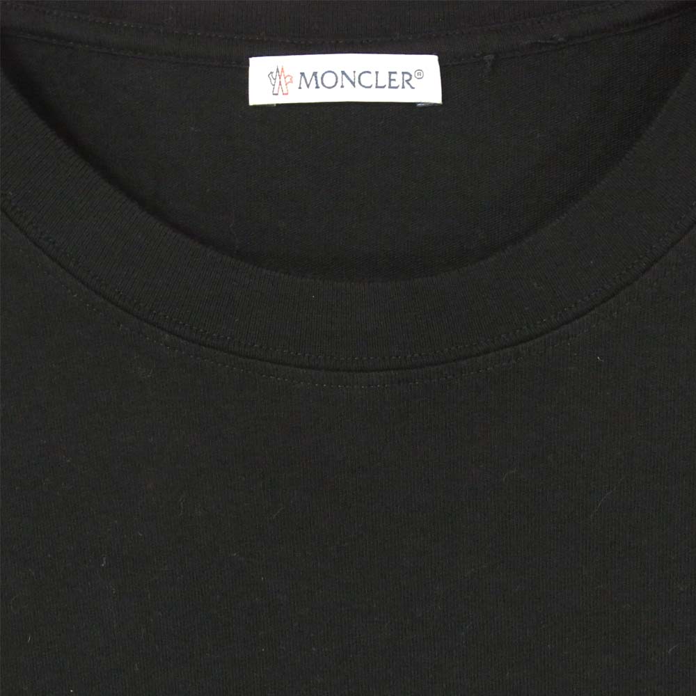 MONCLER モンクレール 国内正規品 フラグメントデザイン FRAGMENT DESIGN 18AW MAGLIA T-SHIRT バック プリント Tシャツ ブラック系 M【中古】