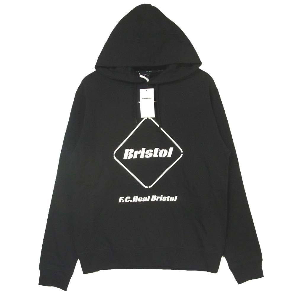 F.C.R.B. エフシーアールビー FCRB-202064 20AW EMBLEM PULLOVER SWEAT HOODIE エンブレム プルオーバー スウェット フーディ パーカー ブラック系 L【新古品】【未使用】【中古】