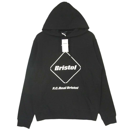 F.C.R.B. エフシーアールビー FCRB-202064 20AW EMBLEM PULLOVER SWEAT HOODIE エンブレム プルオーバー スウェット フーディ パーカー ブラック系 L【新古品】【未使用】【中古】