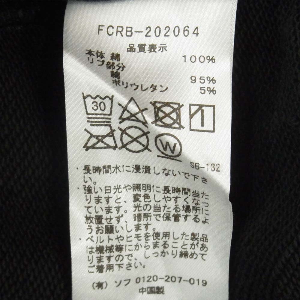 F.C.R.B. エフシーアールビー FCRB-202064 20AW EMBLEM PULLOVER SWEAT HOODIE エンブレム プルオーバー スウェット フーディ パーカー ブラック系 L【新古品】【未使用】【中古】