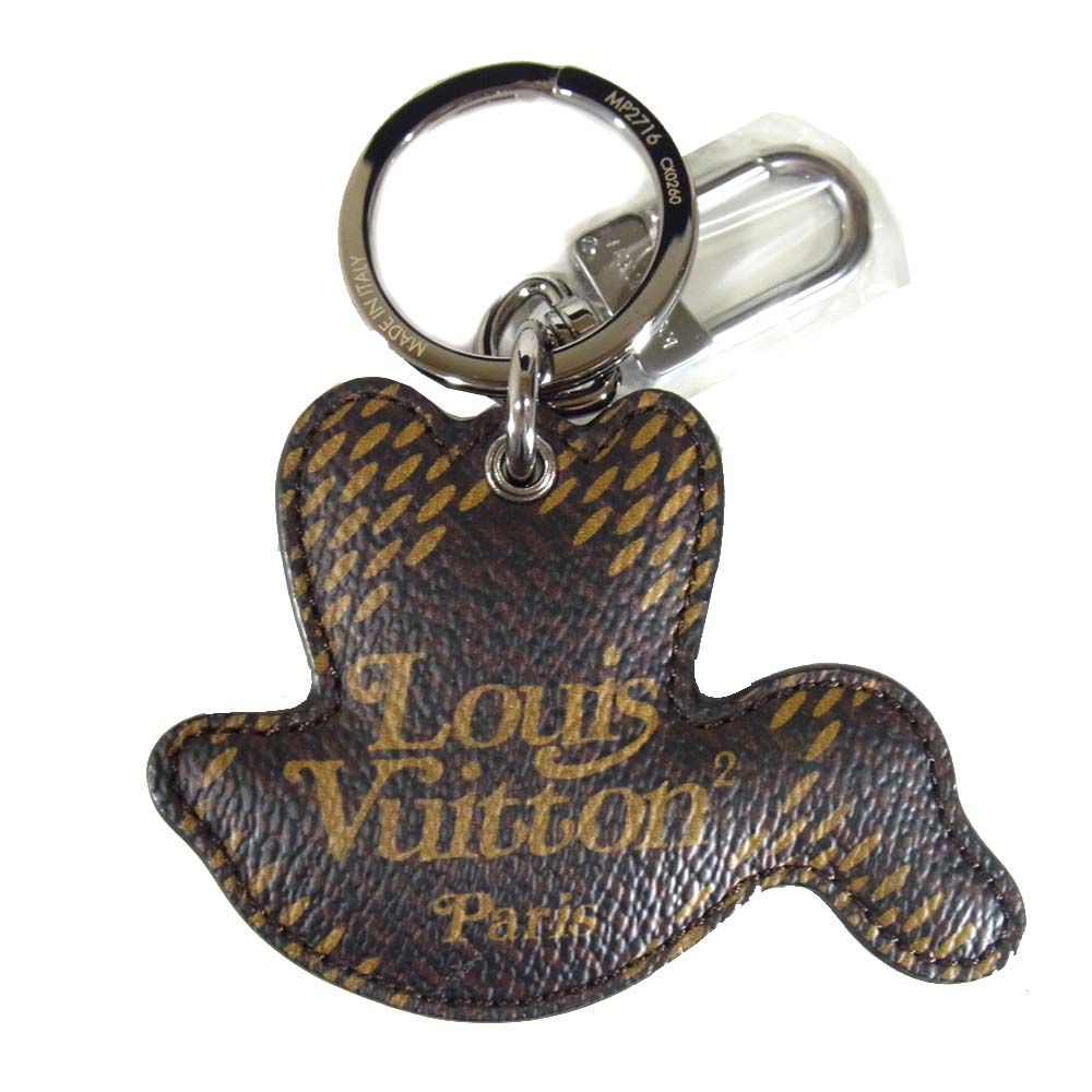 LOUIS VUITTON ルイ・ヴィトン MP2716 × NIGO ポルトクレ LVメイド ダッグ チャーム キーホルダー ブラウン系【新古品】【未使用】【中古】