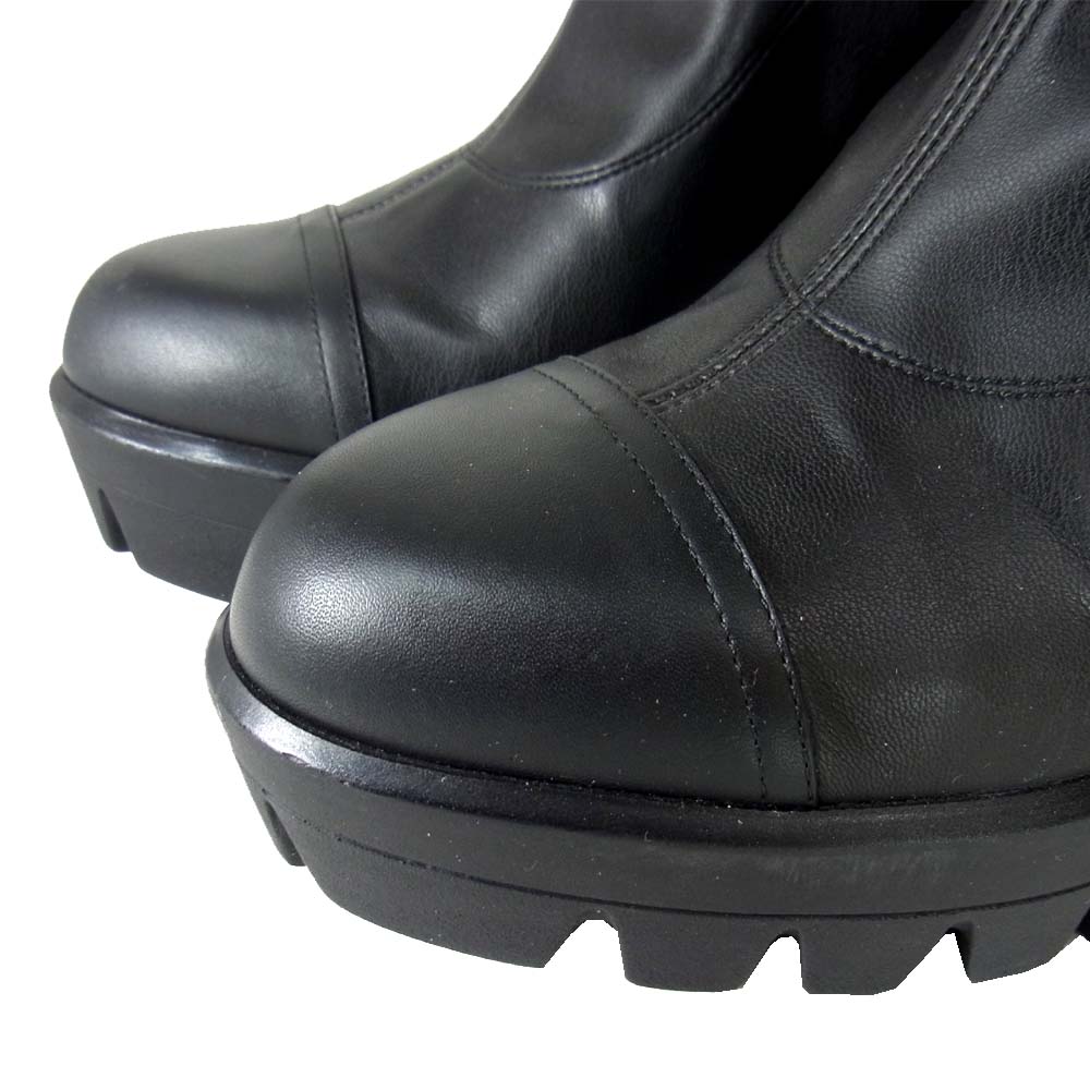 ジュゼッペザノッティ レザー ロング ブーツ ブラック系 38【美品】【中古】