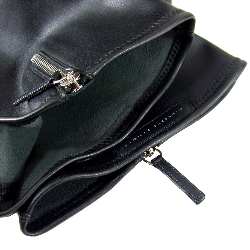 ジュゼッペザノッティ レザー ロング ブーツ ブラック系 38【美品】【中古】