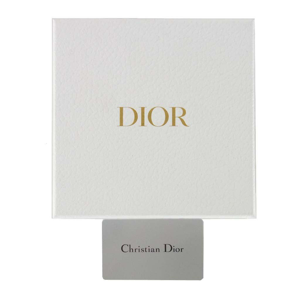 Christian Dior クリスチャンディオール Saddle Belt 80 ロゴ バックル レザー サドル ベルト ブラック系【美品】【中古】