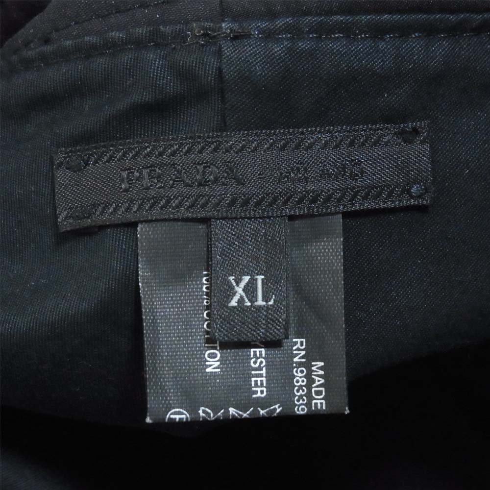 PRADA プラダ テクニカル ファブリック バケット ハット ブラック系【中古】