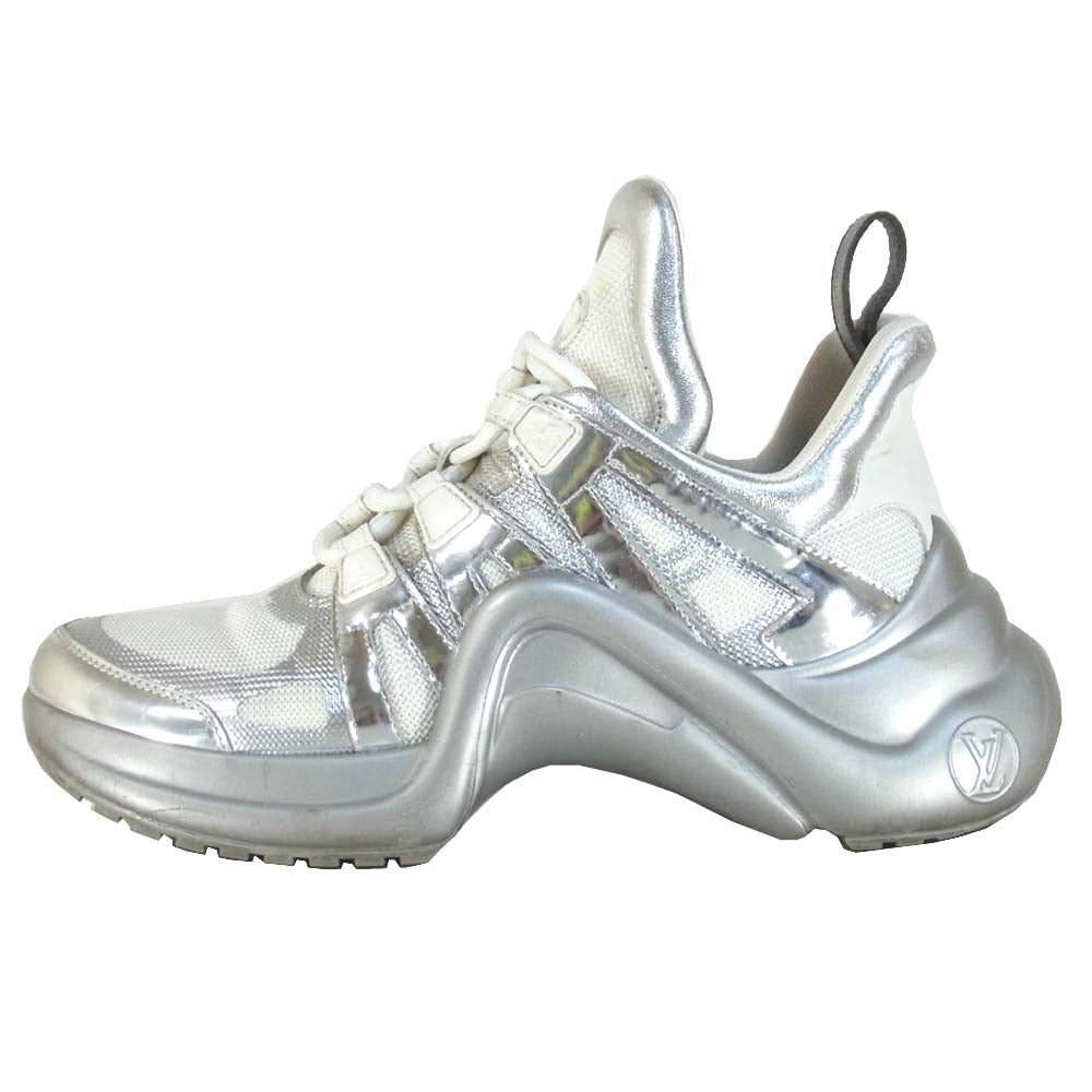 LOUIS VUITTON ルイ・ヴィトン 1A52J7  Arch Light sneaker アークライト スニーカー シルバー系 37.5【中古】