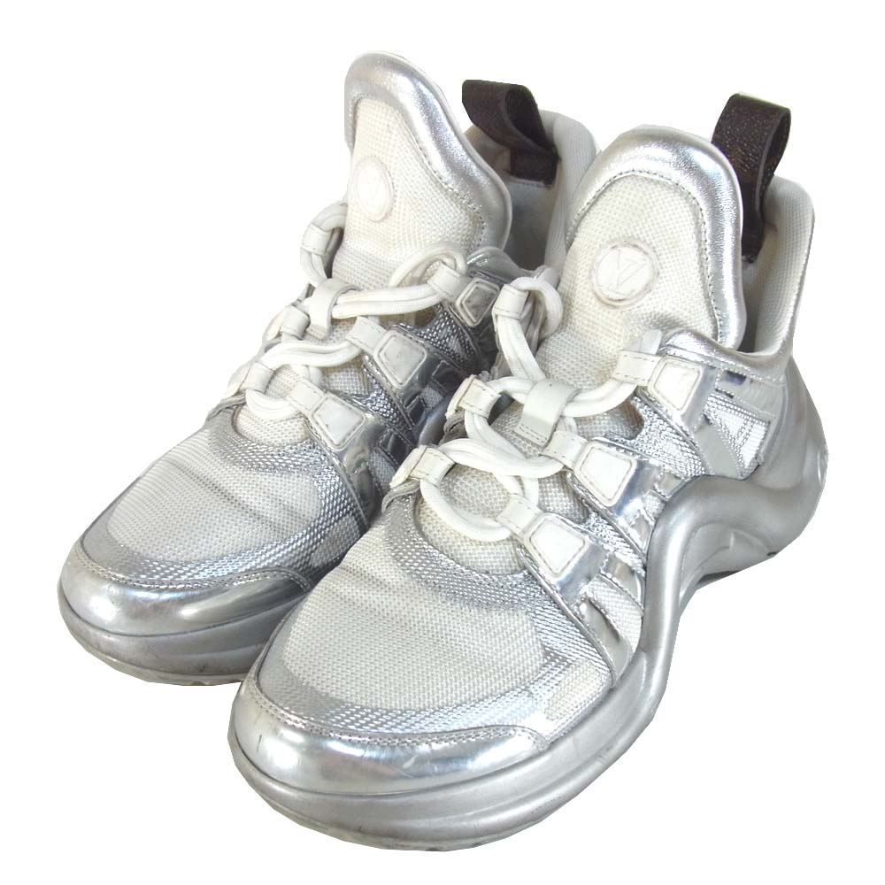 LOUIS VUITTON ルイ・ヴィトン 1A52J7  Arch Light sneaker アークライト スニーカー シルバー系 37.5【中古】