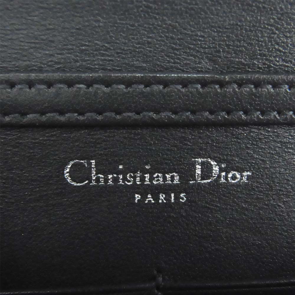 Christian Dior クリスチャンディオール マイクロカナージュ ディオラマ チェーン バッグ シルバー系【中古】