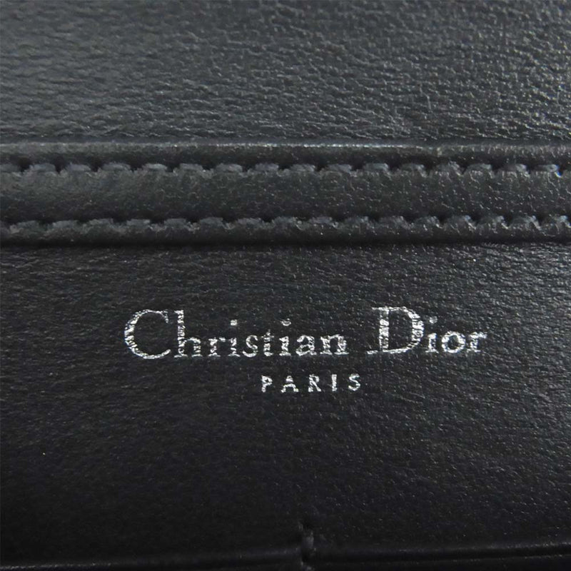 Christian Dior クリスチャンディオール マイクロカナージュ ディオラマ チェーン バッグ シルバー系【中古】