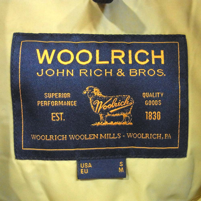 WOOLRICH ウールリッチ 1602160 国内正規品 ARCTIC PARKA ML アークティックパーカー ダウン ジャケット ネイビー系 S【中古】