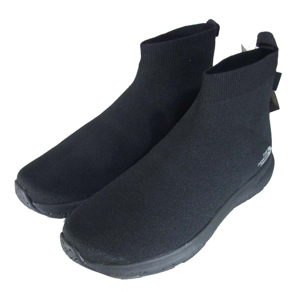 THE NORTH FACE ノースフェイス NF51997 VELOCITY KNIT MID ベロシティ ニット GORE-TEX INVISIBLE FIT インビジブル フィット ブラック系 US7【新古品】【未使用】【中古】