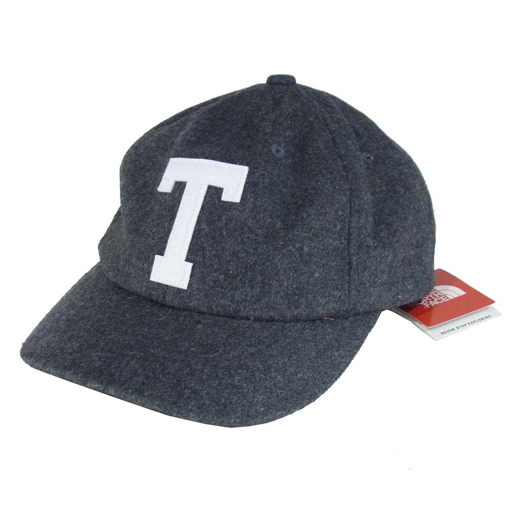 THE NORTH FACE ノースフェイス NN41616 Logo Flannel Cap TNF ロゴ フランネル キャップ チャコール系 F【新古品】【未使用】【中古】