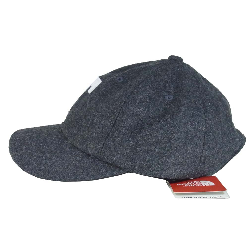 THE NORTH FACE ノースフェイス NN41616 Logo Flannel Cap TNF ロゴ フランネル キャップ チャコール系 F【新古品】【未使用】【中古】