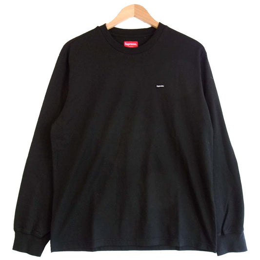 Supreme シュプリーム Small Box Logo LS Tee スモール ボックスロゴ 長袖 Tシャツ ブラック系 S【極上美品】【中古】