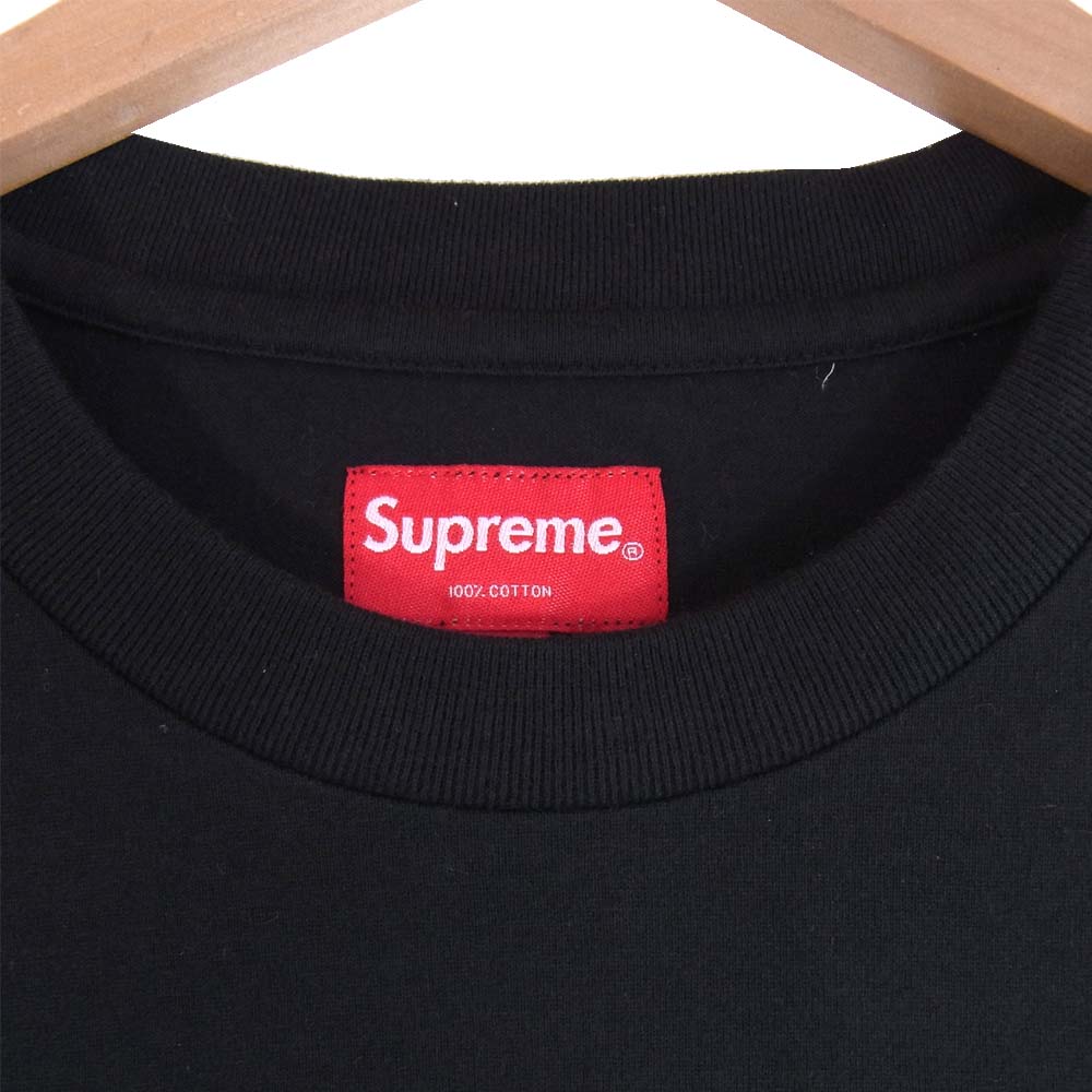 Supreme シュプリーム Small Box Logo LS Tee スモール ボックスロゴ 長袖 Tシャツ ブラック系 S【極上美品】【中古】