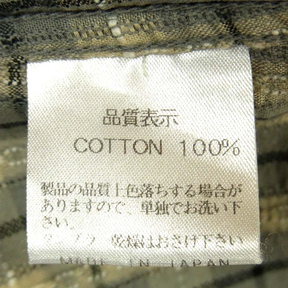 THE FLAT HEAD ザフラットヘッド コットン チェック ウエスタン 長袖 シャツ グレー系 40【中古】