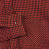 THE FLAT HEAD ザフラットヘッド 日本製 千鳥格子 コットン シャツ レッド系 ブラック系 38【中古】