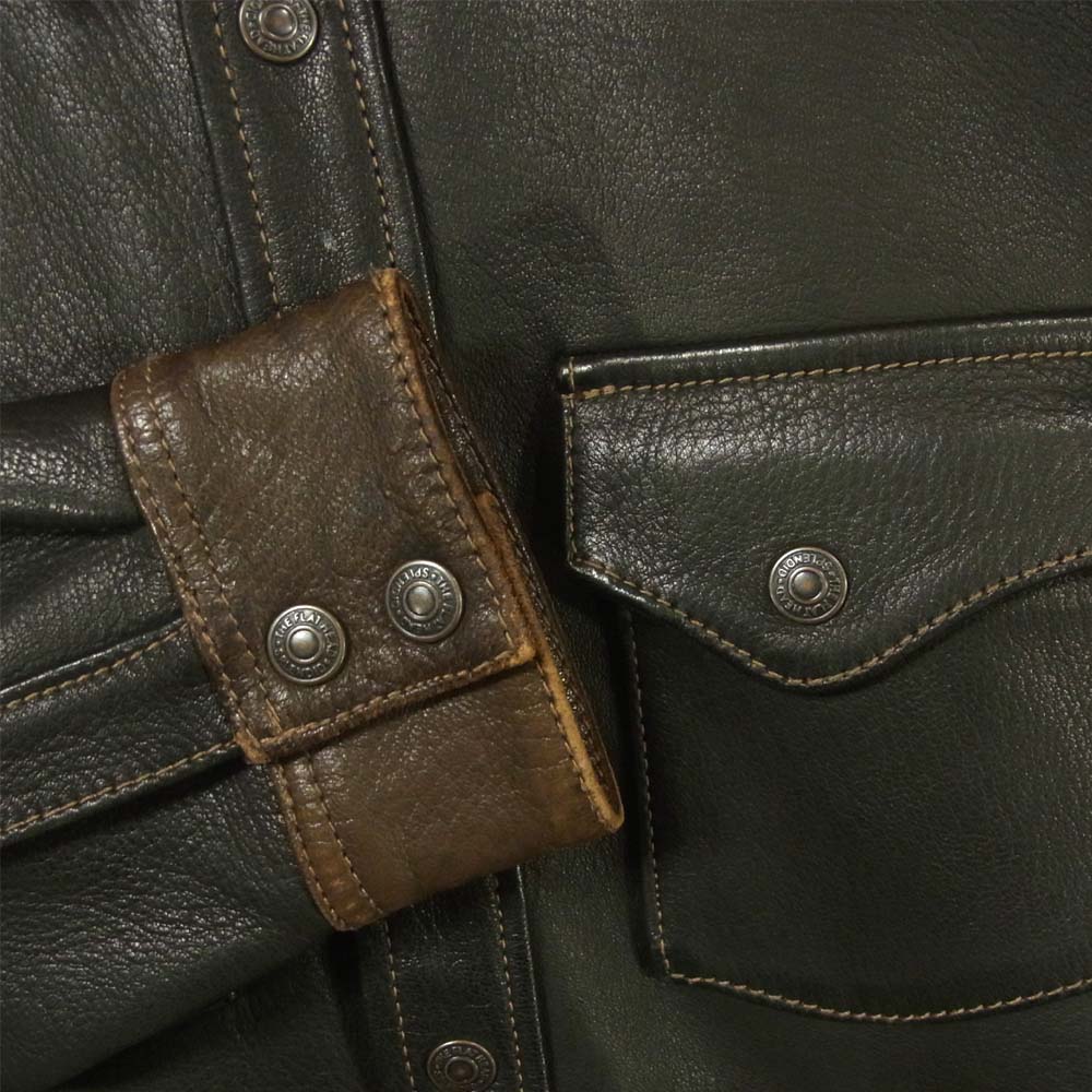 FLAT HEAD Deer Skin Jacket 40 ブラウン