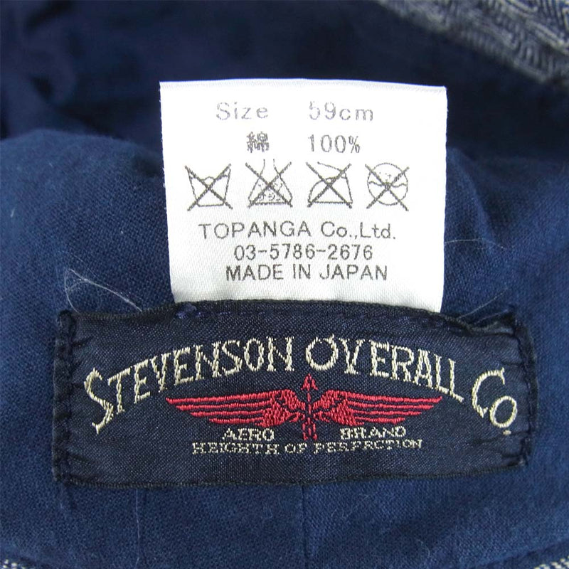 Stevenson Overall Co. スティーブンソンオーバーオール バケットハット ブルー系 59cm【中古】