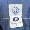 POST OVERALLS ポストオーバーオールズ シャンブレー ワークシャツ ブルー系 L【中古】