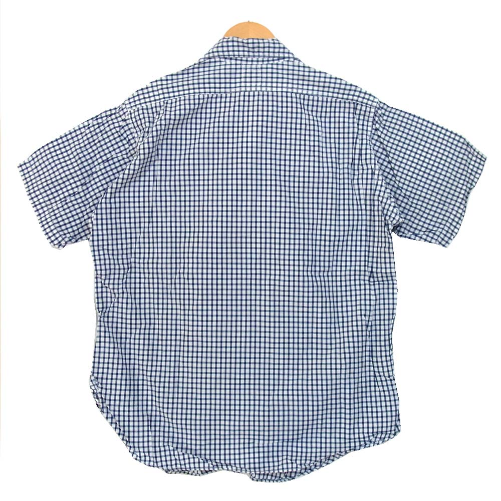 POST OVERALLS ポストオーバーオールズ コットン チェック ネイビー×ホワイト系 L【中古】