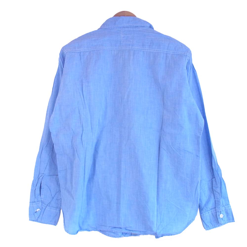 POST OVERALLS ポストオーバーオールズ 長袖シャツ インディゴブルー系 L【中古】