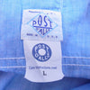 POST OVERALLS ポストオーバーオールズ 長袖シャツ インディゴブルー系 L【中古】